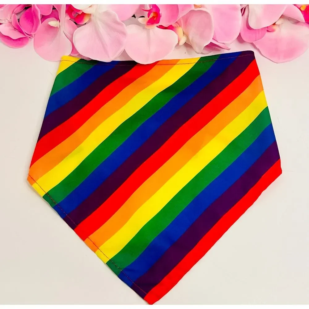 Rainbow Dog Bandana Pride Pet Bandana